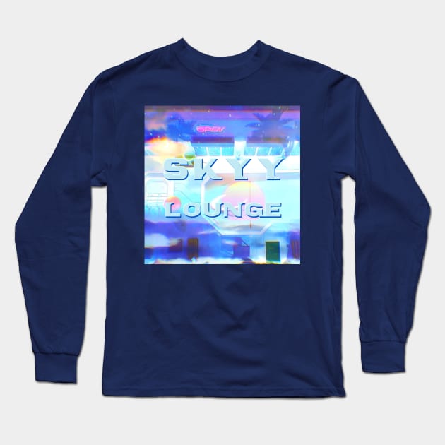 Skyy Lounge logo Long Sleeve T-Shirt by lofi_retrowave